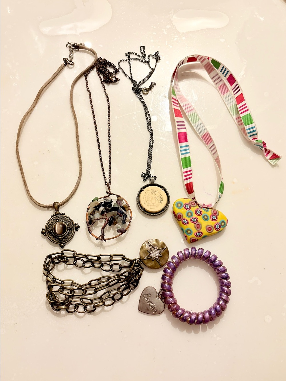 Multi-Style Women’s Necklace Set  of 4 & 2 bracelets